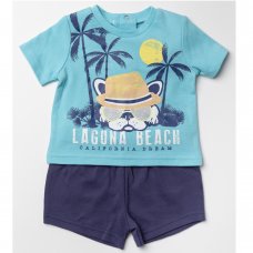 W22559:  Baby Boys Laguna Beach T-Shirt & Short Outfit (3-24 Months)