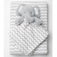 W22808: Baby Unisex Elephant Comforter & Blanket