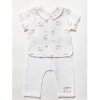 W22962: Baby Unisex Muslin Fabric Safari Top & Trouser Set (0-12 Months)