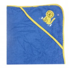 W23063: Baby Lion Organic Cotton Hooded Towel/Robe