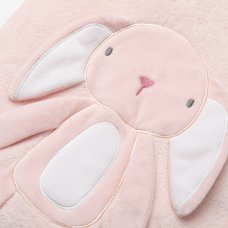 W23162: Baby 3D Bunny Applique Blanket