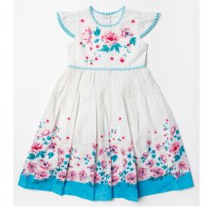 W23166: Girls Floral Dress (3-11 Years)