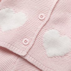W23303: Baby Girls Knitted 2 Piece Outfit (0-12 Months)
