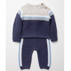 W23382: Baby Boys Knitted 2 Piece Outfit (0-12 Months)
