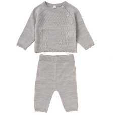 W23383: Baby Unisex Knitted 2 Piece Outfit (0-9 Months)