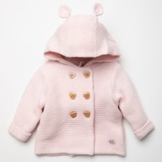 W23720: Baby Girls Double Knit Cardigan (0-12 Months)