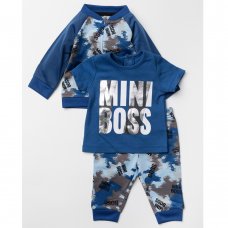 W23784:  Baby Boys Mini Boss 3 Piece Tracksuit (0-18 Months)
