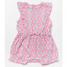 W23857: Baby Girls All Over Print Playsuit (3-24 Months)