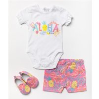 W23895: Baby Girls 3 Piece Outfit With Shoes (3-9 Months)