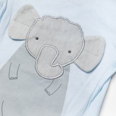 W23912: Baby Boys Elephant Ribbed Bodysuit & Legging (0-12 Months)