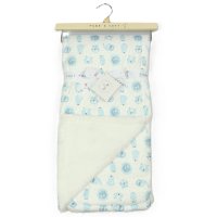 M16067: Baby Soft Mink Wrap with Sherpa Backing- Jungle