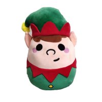 XCUSH344: Squidglys Christmas Festive Friends Austin the Elf Plush Toy