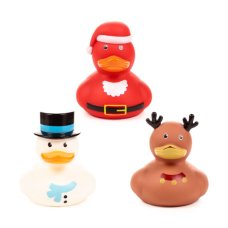 XTY1038: Jingle Bunch Christmas Duck Bath Time Toy- Assorted