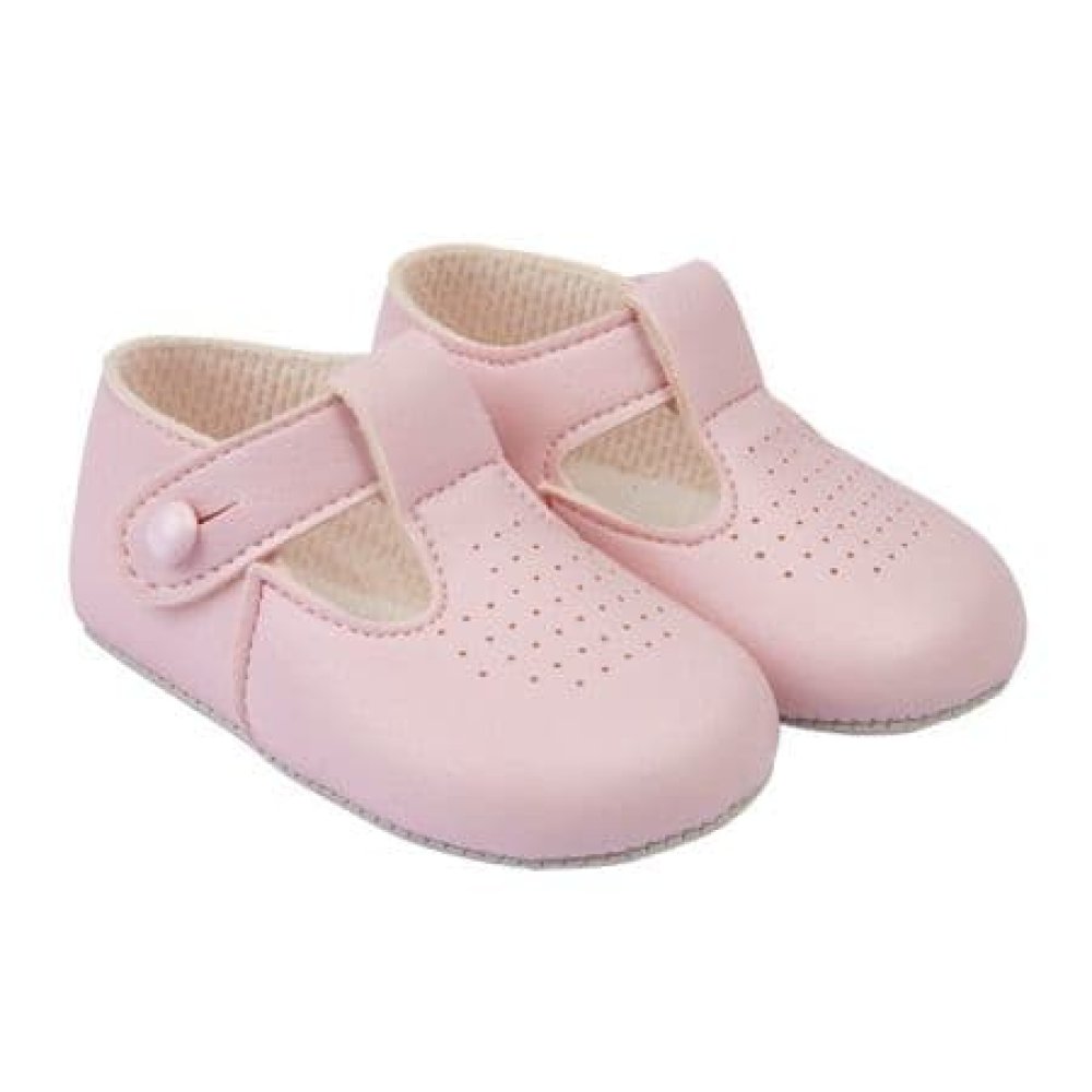 B625: Baby Soft Soled Shoe-Pink (Shoe Sizes: 1) B625: Baby Soft Soled Shoe-Pink (Shoe Sizes: 1)