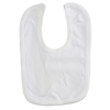 BB1: Plain White Velcro Bib (Made in UK)
