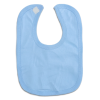 BB2: Plain Blue Velcro Bib (Made in UK)
