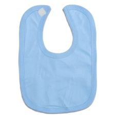 BB2: Plain Blue Velcro Bib (Made in UK)