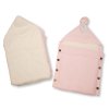 Bh-18-0141P: Knitted Baby Nest With Padding- Pink