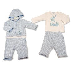 BIS-2020-2673: Baby Boys Giraffe 3 Piece Outfit (NB-6 Months)