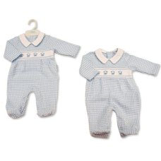 BIS-2020-2674: Baby Boys Giraffe All In one With Smocking (NB-6 Months)