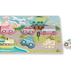 BT-24-0014: Wooden Educational Traffic Puzzle (9 pcs)