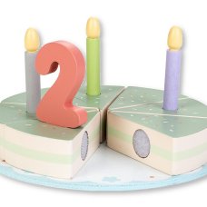 BT-24-0017: Wooden Educational Birthday Cake (18 pcs)