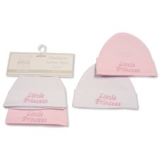 BW-0503-0473: Baby Girls Hats 2-Pack - Little Princess