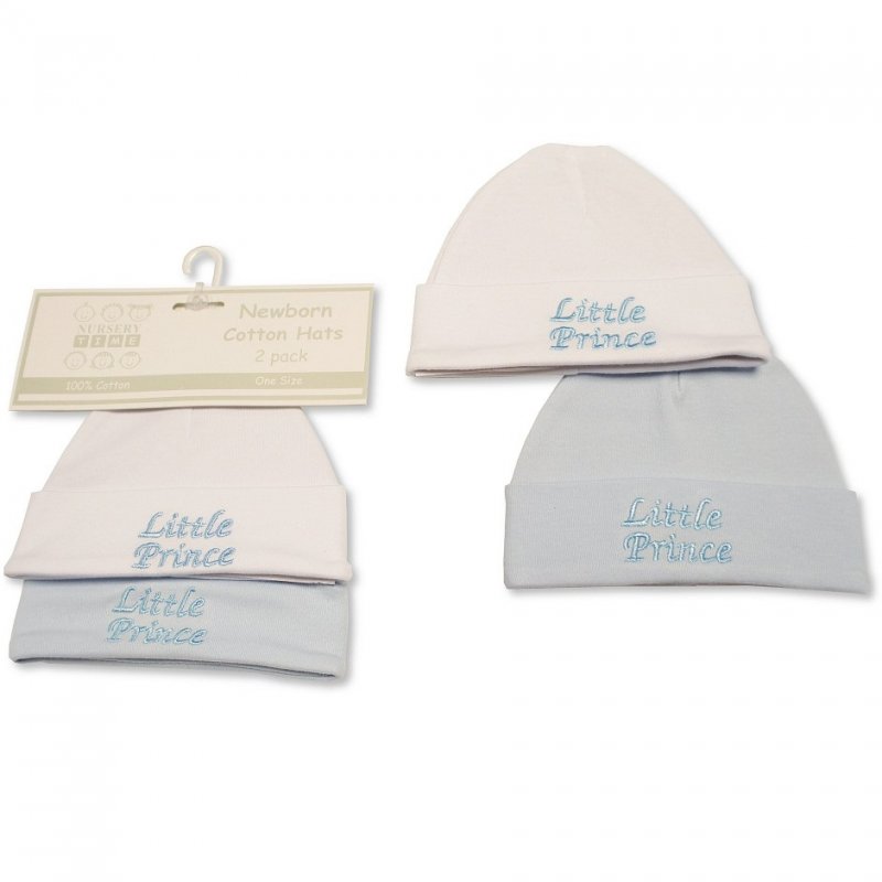 BW-0503-0476: Baby Boys Hats 2-Pack - Little Prince