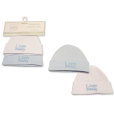 BW-0503-0477: Baby Boys Hats 2-Pack - I Love Daddy