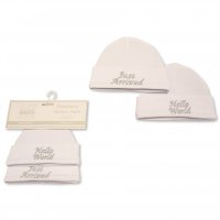 BW-0503-0479: Baby Hats 2-Pack - Hello World/Just Arrived