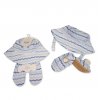 BW-0503-638: Baby Boys Sun Hat And Non Slip Shoes (0-18 Months)