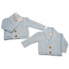 BW-10-633: Knitted Baby Boys Cardigan (NB-9 Months)