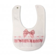 BW-104-694DP: Baby Lace Bibs-Dusty Pink