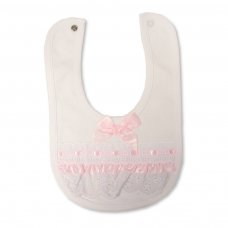 BW-104-694P: Baby Lace Bibs-Pink