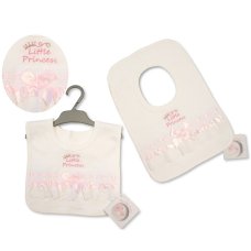 BW-104-824: Baby Pop Over Lace Bibs- Princess