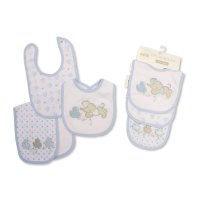 BW-104-831S: Baby 2 Bibs & Burp Cloth Set- Sky