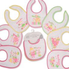 BW-104-833: Baby Girls Princess Days of the Week Bibs (7 Pack)
