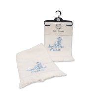 BW-110-418: Baby Shawl with ' Handsome Prince' Embroidery