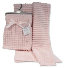 BW-112-1030P: Baby Pink Jacquard Wrap - Squares