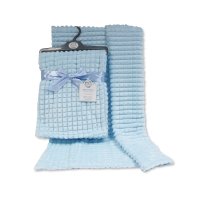 BW-112-1030S: Baby Sky Jacquard Wrap - Squares