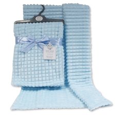 BW-112-1030S: Baby Sky Jacquard Wrap - Squares