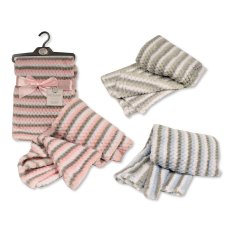 BW-112-1057: Baby Waffle Wrap- Stripe Print