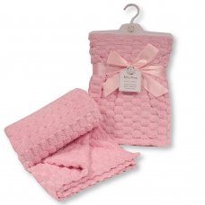 BW-112-1090P: Baby Coral Fleece Wrap- Pink