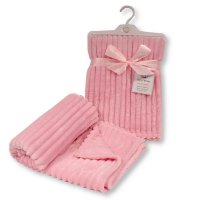 BW-112-1091P: Baby Pink Jacquard Wrap - Stripes