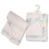 BW-112-2013S: Baby Velour Bubble Wrap with Lace- Sky