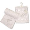 BW-112-2015: Baby Velour Bubble Wrap with Lace & Embroidery- Welcome To The World