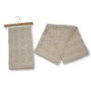 BW-112-2036TP: Baby Cotton Heart Wrap on Hanger- Taupe