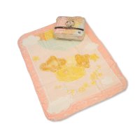 BW-112-710P: Baby Embossed Printed Mink Pram Blanket- Pink