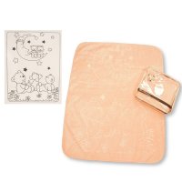 BW-112-712P: Baby Embossed Mink Pram Blanket- Pink