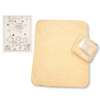 BW-112-812C: Baby Embossed Mink Cot Blanket- Cream (110x140cm)